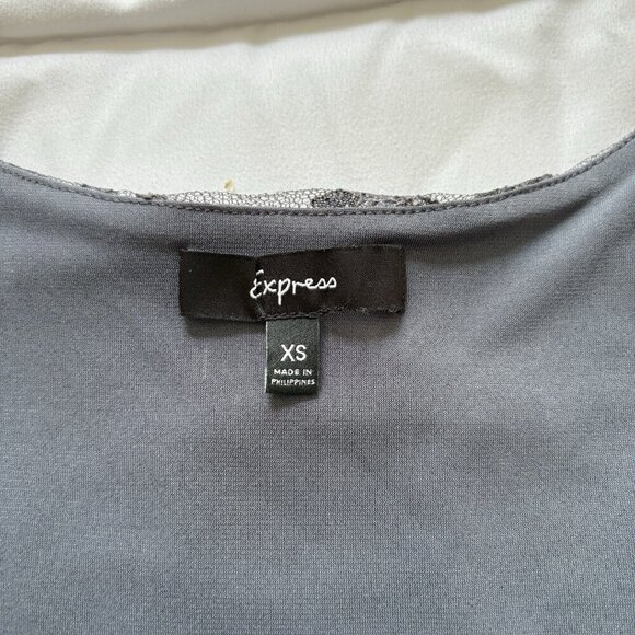 Express Womens Size XS Fairy Goth Tank Top Metallic Floral Whimsigoth Grunge Y2K - Picture 2 of 7